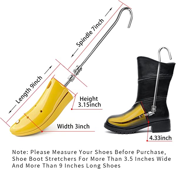 Dabiyvoil Shoe Boot Stretcher for Thick Feet | 2Pack Adjustable Shoe Boot Stretchers