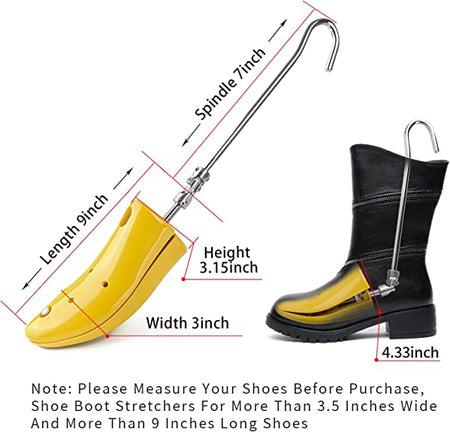 Dabiyvoil Shoe Boot Stretcher for Thick Feet | 2Pack Adjustable Shoe Boot Stretchers