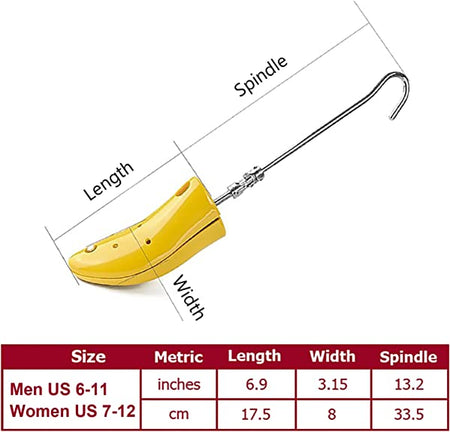 Emivery Shoe Stretcher for Boots Adjustable Stretching Boots Instep Expander Shoes Trees