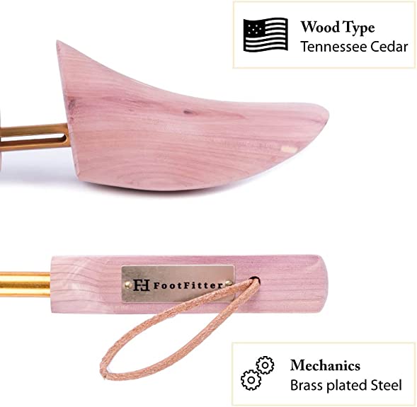 FootFitter Western Cedar Boot Tree | Best Shoe Trees for Western Cowboy Style Boots