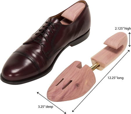 Household Essentials 77403 Men's Cedar Wood Shoe Tree | Natural Red Cedar