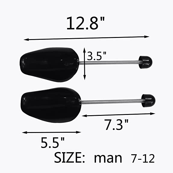 WOCTDTHW Shoe Trees for Sneakers Shaper 3 Pair Plastic Men Shoe Stretcher Shape Boot Holder Prevent Creasing