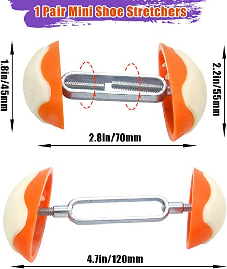 YRMJ 1 Pair Mini Shoe Stretchers for Wide Feet | Shoe Wider Anti-Slip Expander Adjustable
