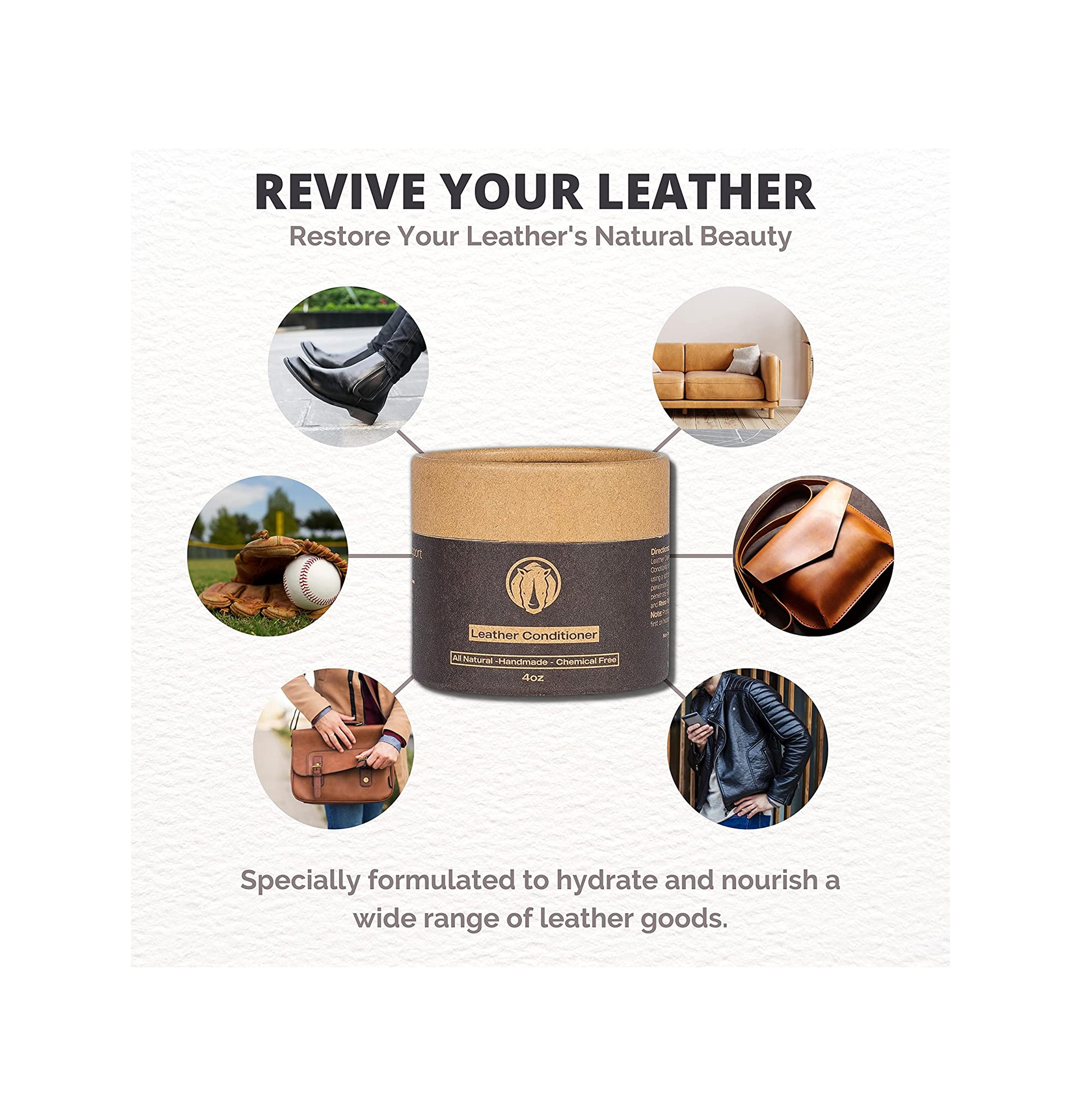 Griffin Leather Conditioner & Restorer - 4 oz