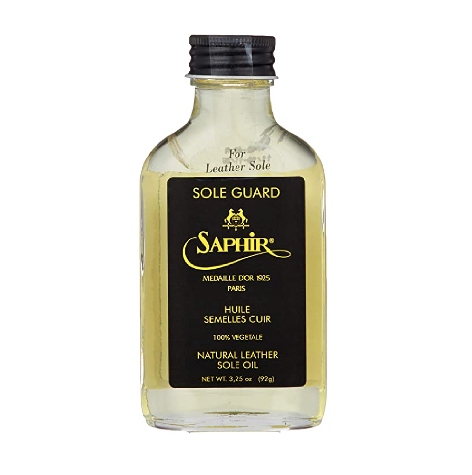 Saphir Medaille d'Or Sole Guard – Conditioner & Protector Oil for Leather Shoes 7.36oz