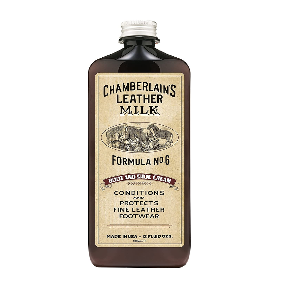Leather Milk Leather Boot & Shoe Conditioner and Cleaner - No. 6 - All-Natural, Non-Toxic Shoe Care Cream 12oz