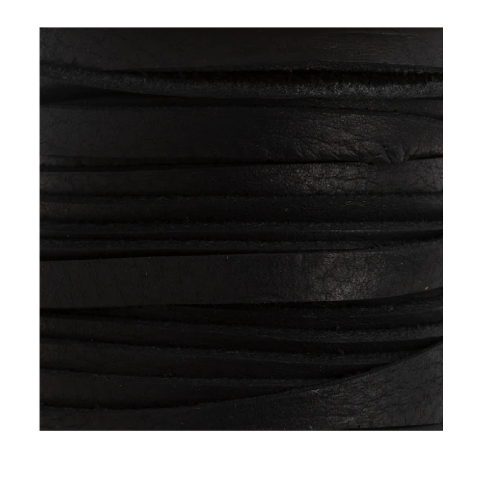 Tandy Leather Kodiak Lace 1/4" x 36 ft (6 mm x 10.9 m) Black 5076-01