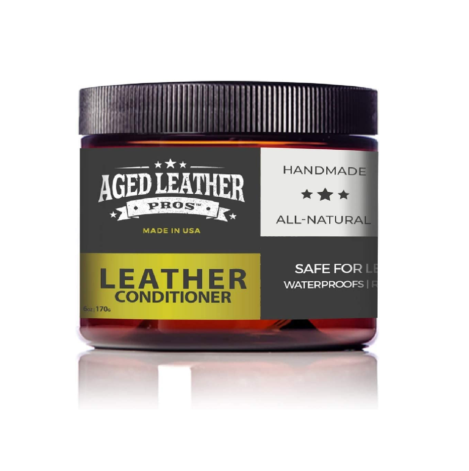 Beeswax Leather Conditioner Recommended by Pros for Genuine Leather 6 OZ