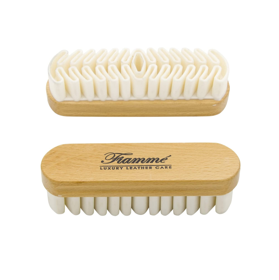 Suede Brush- Crepe Suede Shoe Brush for Cleaning Suede & Nubuck on Boots Shoes & Jackets- Fiamme Luxury Leather Care