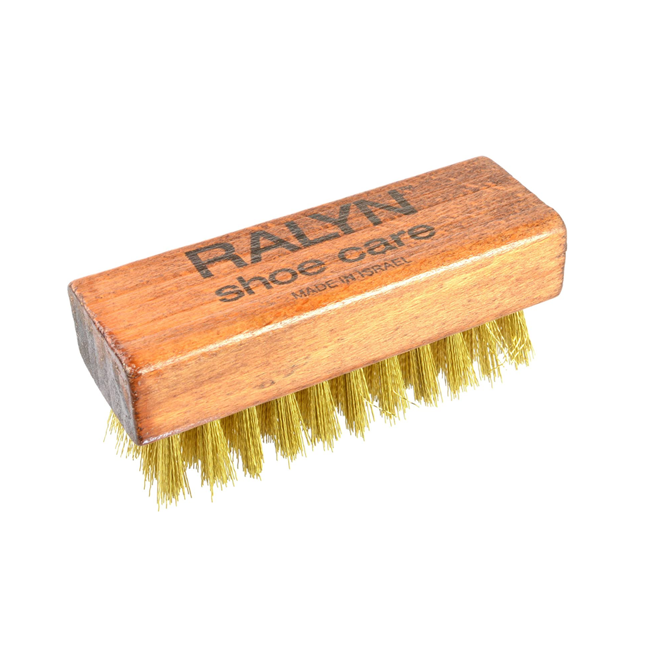 Ralyn Suede Shoe Brush - Brass Bristle Brush - 3” Suede Brush for Shoes 1 Piece Suede Nubuck Brush Cleans & Restores Suede Leather Shoes & Boots