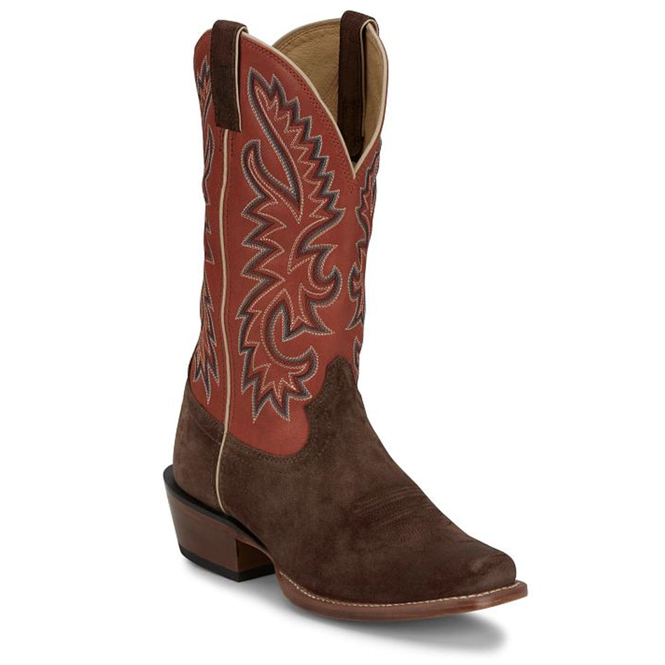 Justin Back Men Footwar Cowboy/Western Jimmy 13" Western Color Russet (#FN7252)