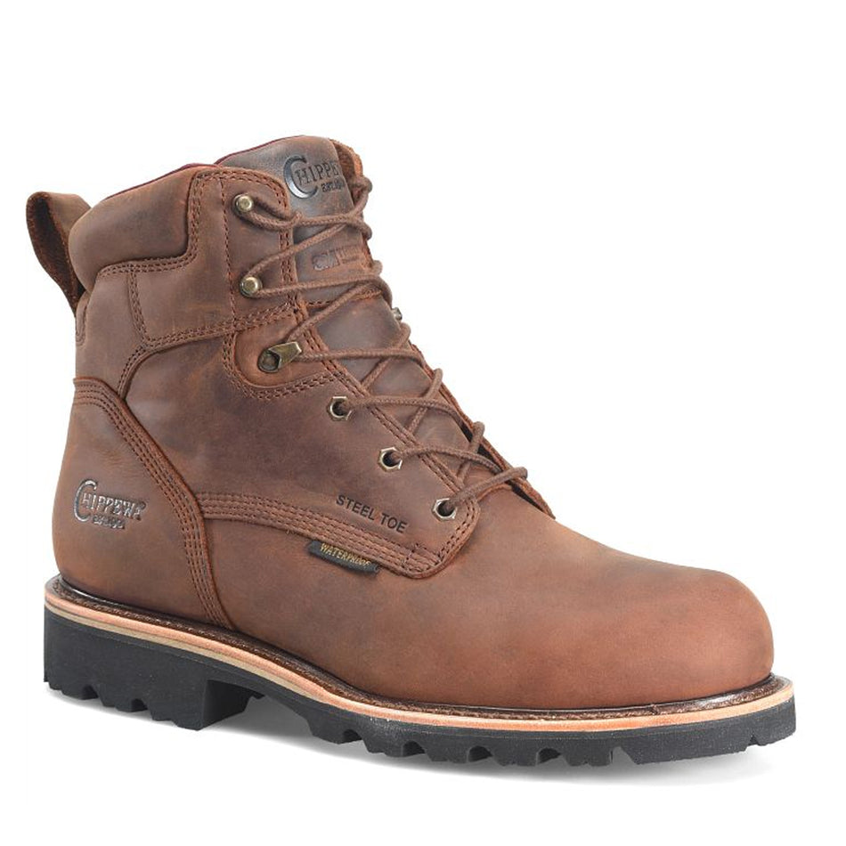 Chippewa Back Men's Footwear Super DNA 6" Waterproof  Insulated Lace-Up Color  Walnut (#59206)