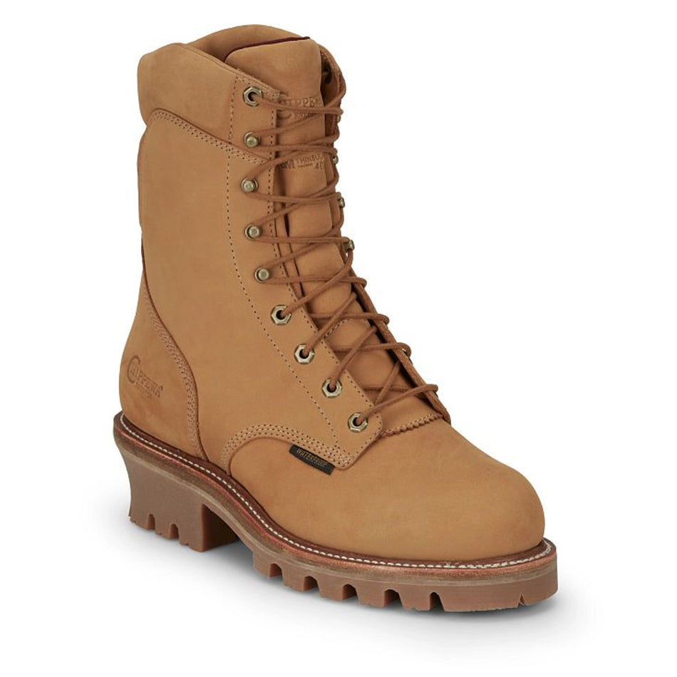 Chippewa Back Men's Footwear Super DNA 8" Waterproof Insulated Steel Toe Color Wheat (#59417)