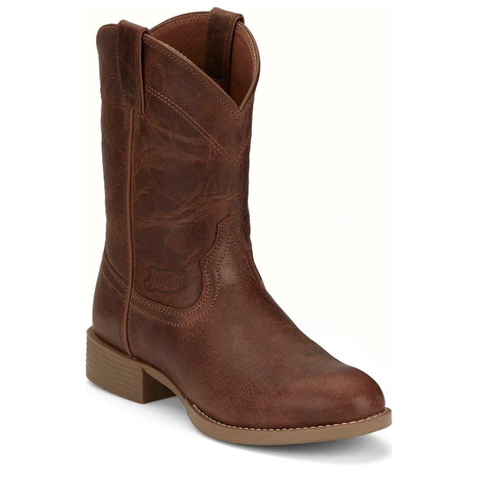 Justin Back Men Footwear Western Kilgore 10" Stampede Roper Color Hickory (#SE7501)