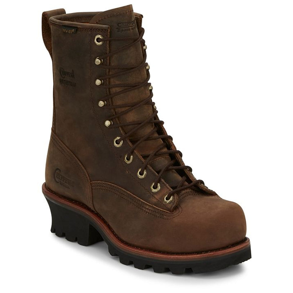 Chippewa Back Men's  Footwear Logger Paladin 8" Waterproof Insulated Steel Toe Logger Color Bay Apache (#73101)