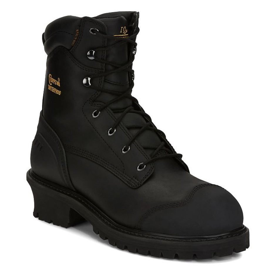 Chippewa Back Men's  Footwear Logger Aldarion 8" Waterproof Comp Toe Insulated Color Black Oiled (#55058)