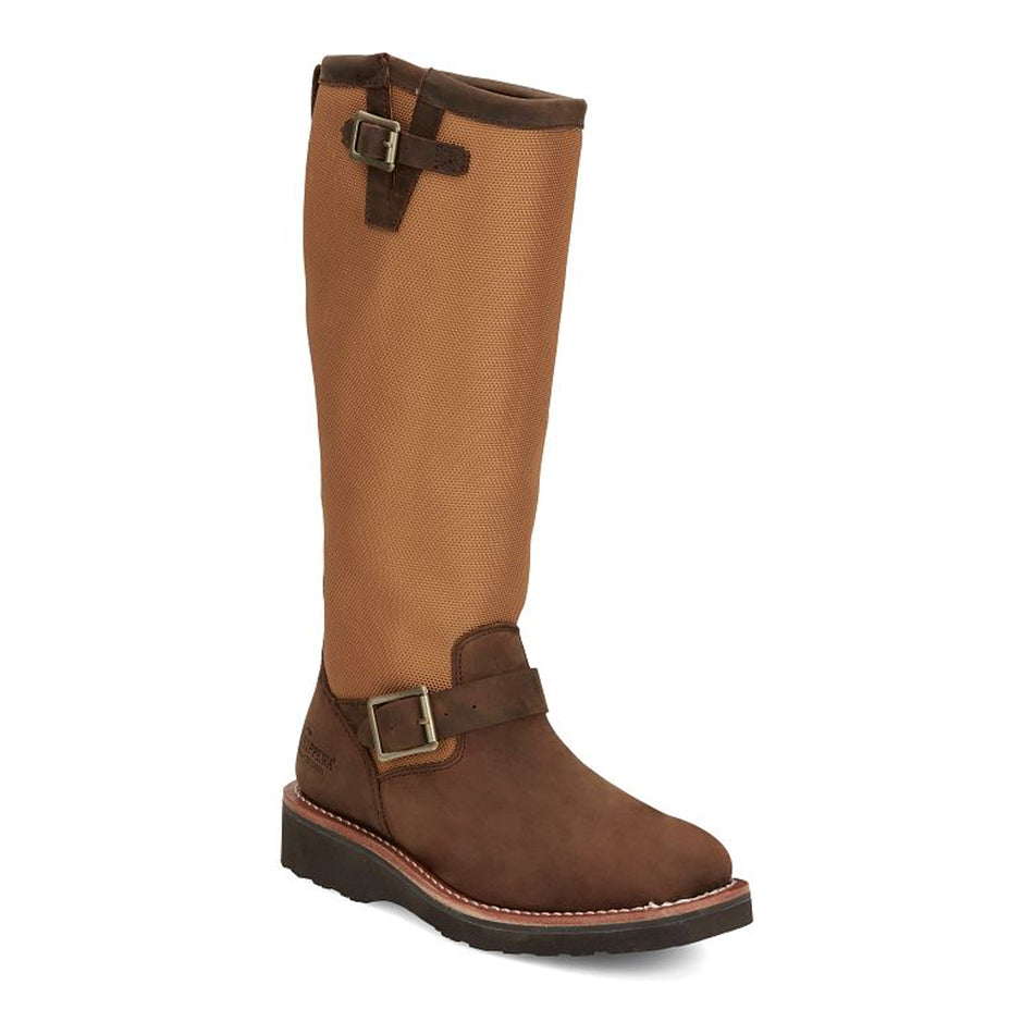 Chippewa Back Women's Cottonwood 15" Snake Boot Color Hickory Brown (#SN6914)