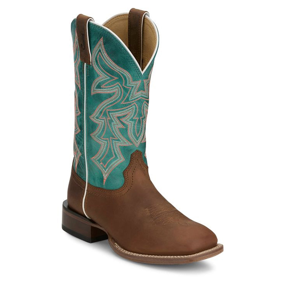 Justin Back women Footwear Wester Cowgirl Miss Ellie 11" Western Boot Color Rustic (#FN4202)