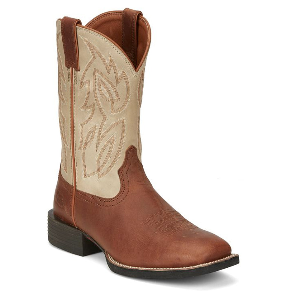 Justin Back Men Footwear Western Cowboy Canter 11" Color Whiskey (#SE7511)