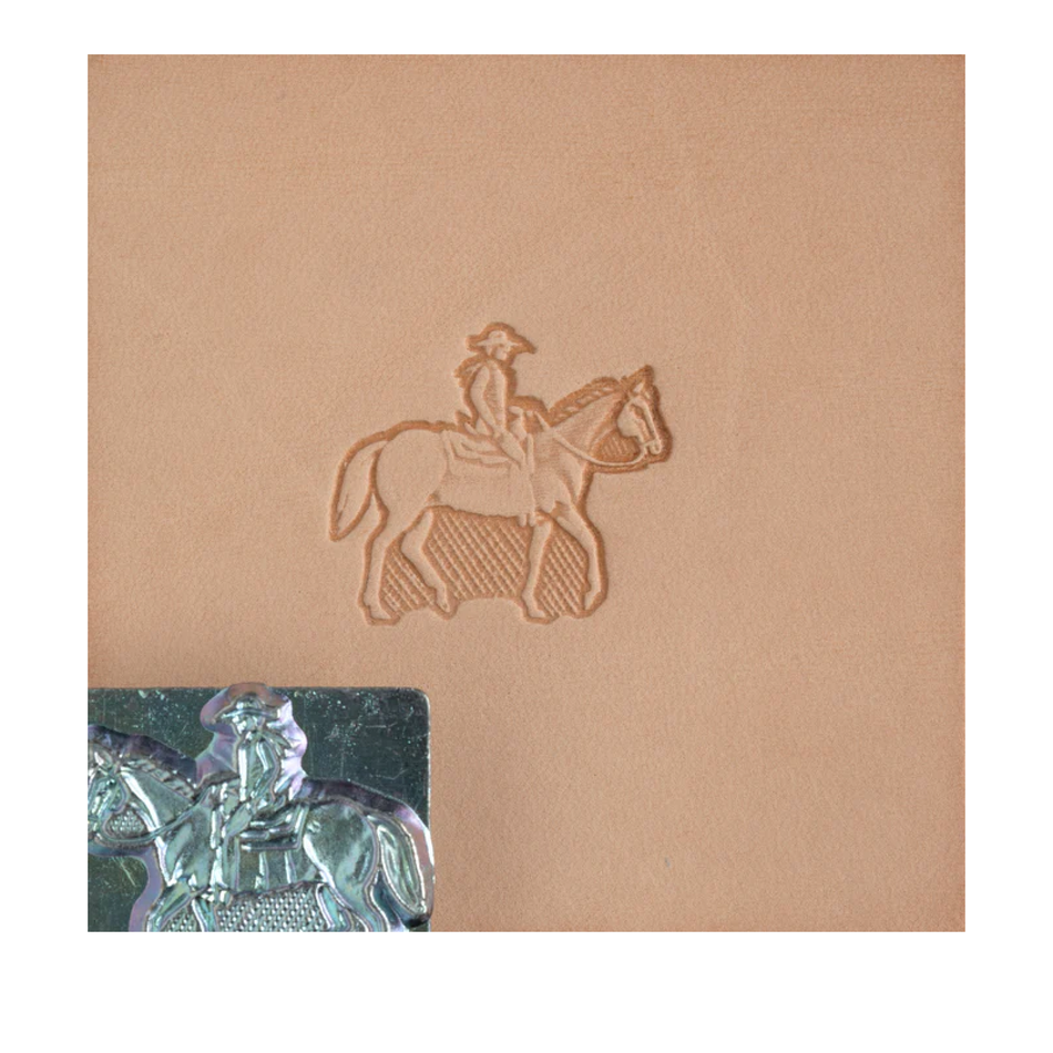 Tandy Leather Horse & Rider Craftool 3-D Stamp 88314-00