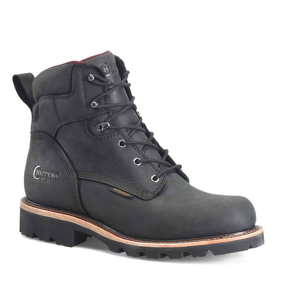 Chippewa Men's Footwear 6" Lace Up Super DNA 6" Waterproof Lace-Up Color Charcoal (#59200)