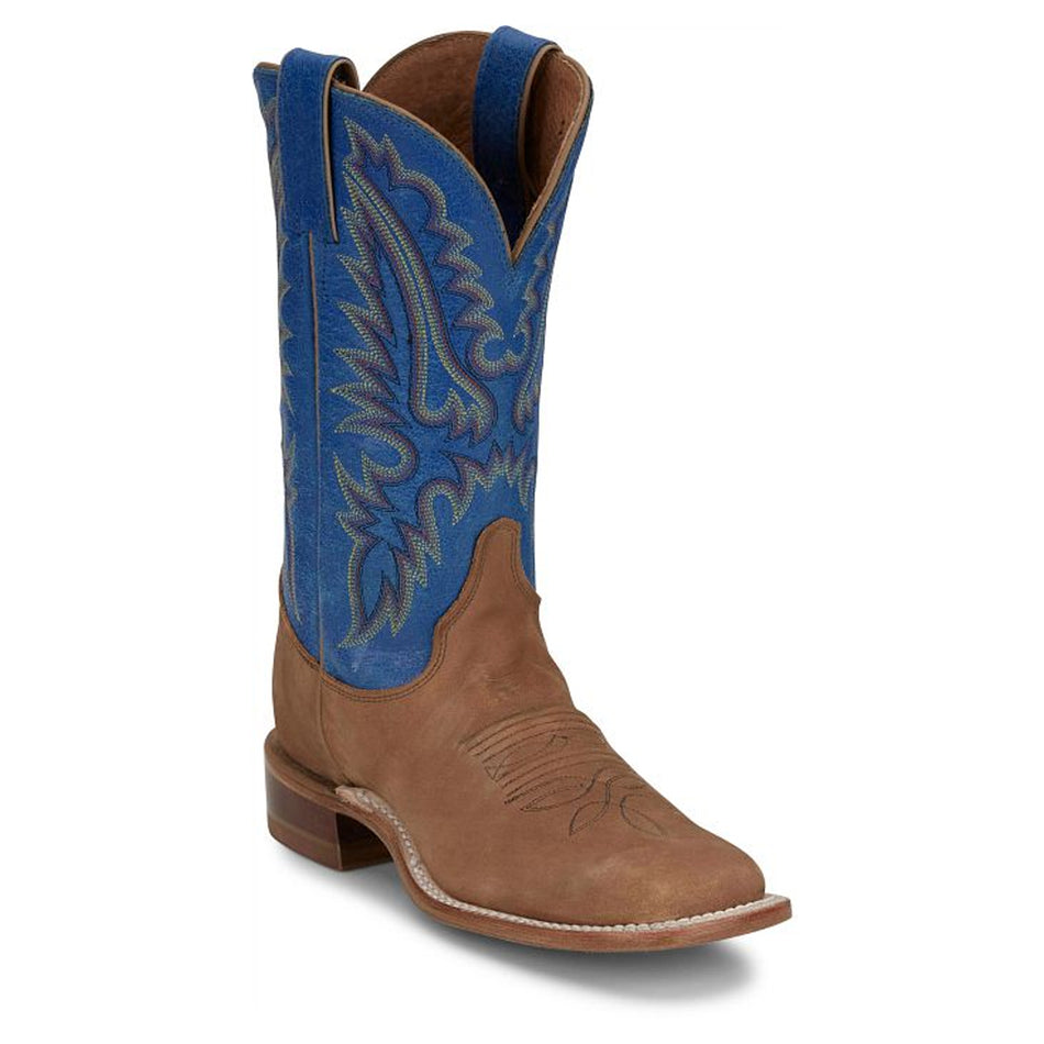 Justin Back Women Footwear Western Cowgirl Peyton 11" Western Boot Color Distressed Cognac (#BR538)