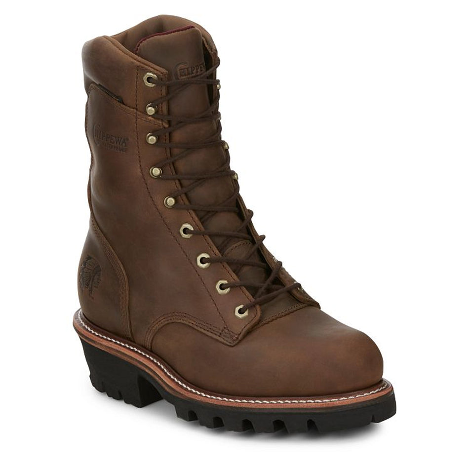 Chippewa Back Men's Footwear Loggers Super DNA 9" Waterproof Steel Toe Insulated Logger Color Bay Apache (#59405)