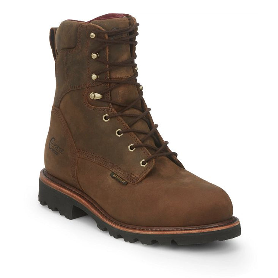 Chippewa Back Men's Footwear Super DNA 8" Waterproof Steel Toe Insulated Color Bay Apache (#59330)