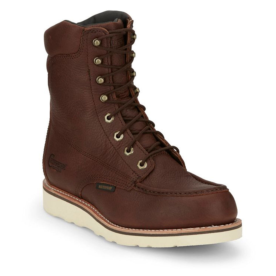 Chippewa Men's Footwear 8" Lace up  Edge Walker 8" Waterproof Lace Up Wedge Color Briar Haystack (#25347)