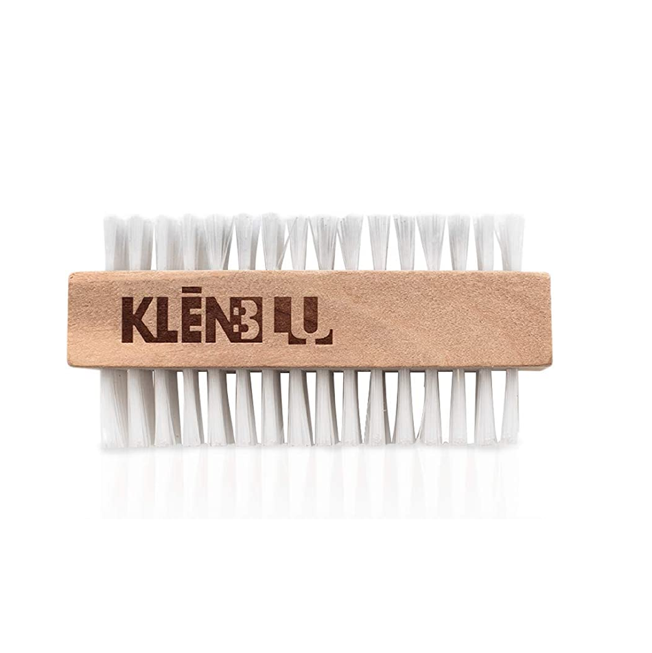 Sneaker Cleaner Brush/Cleaning Brush by KlenBlu - Premium Double Sided Wooden Shoe Care Brush Made with Nylon