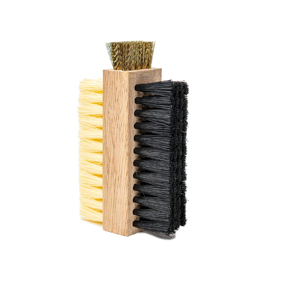 Pink Miracle Multi Purpose Shoe Cleaning Brush - Strong Medium and Soft Bristles