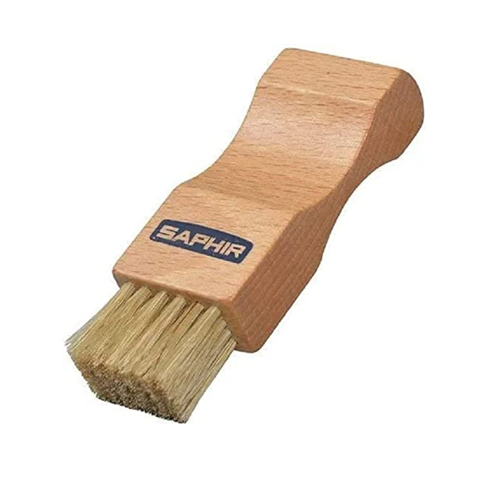 Saphir Pommadier Polish Brush – Applicator for Shoe Polish to Clean and Restore