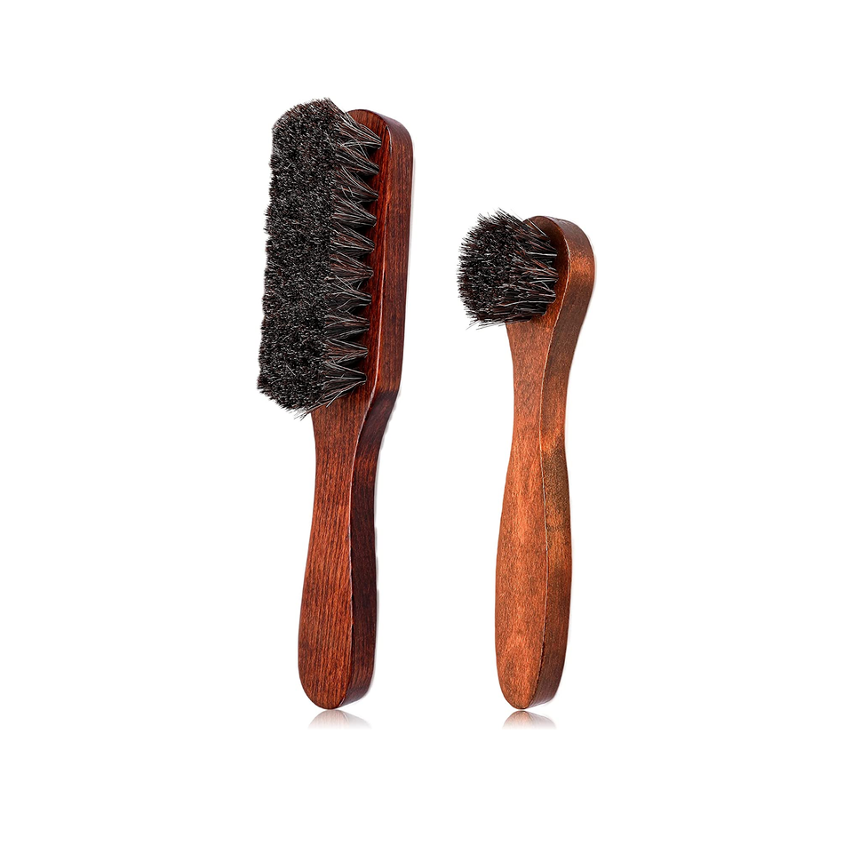 Polishing Horsehair Shoe Brush Cleaning Leather Shoes Boots Or Other More Leathers Care Brush Shine Brush Buffing Brush Stylec