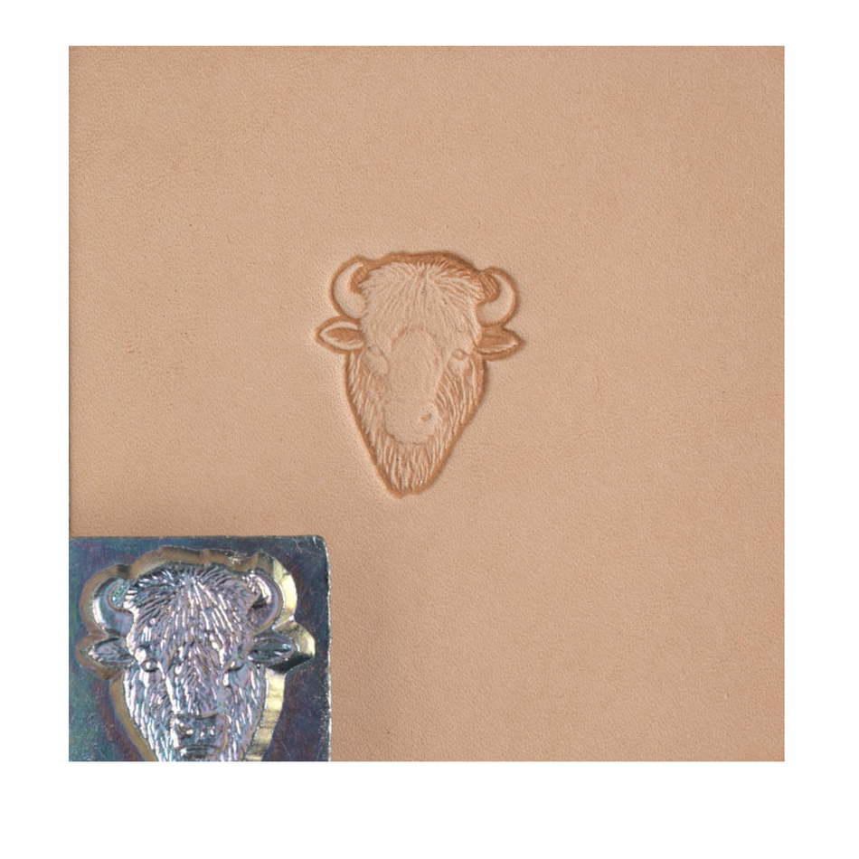 Tandy Leather Buffalo Head Craftool 3-D Stamp 88458-00