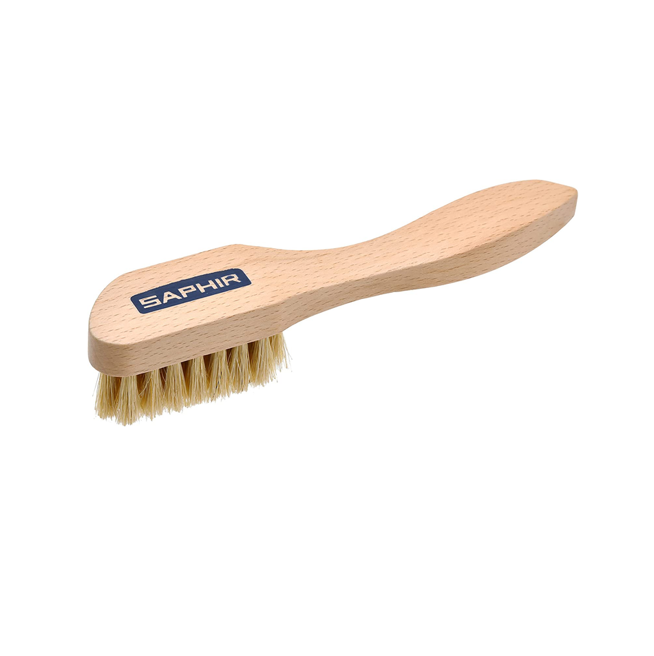 Homiegear Polishing Horsehair Shoe Brush, 100% Soft Horse Hair Bristles,  Unique Concave Design, Wood Handle with Comfortable Grip, Anti Slip - For  All