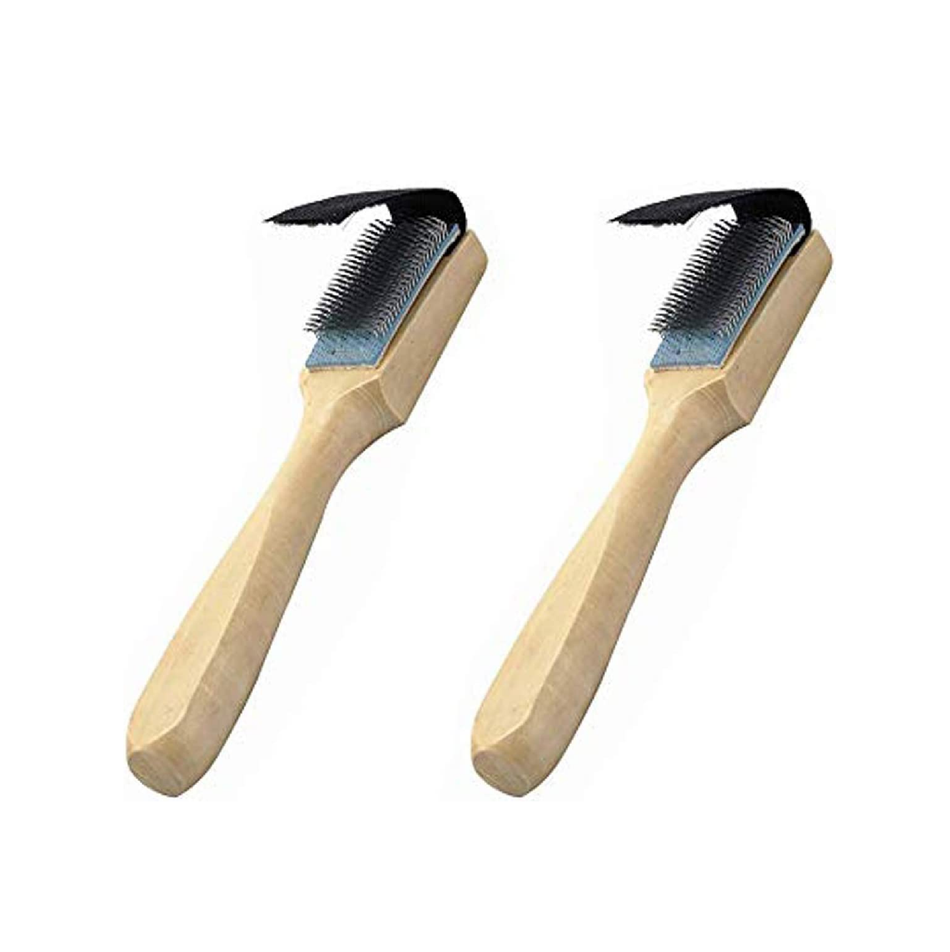 BinaryABC Dance Shoes Brush Shoes Cleaner Brush Suede Sole Wire Shoes Wood Cleaning Brush Cleaners 2Pcs