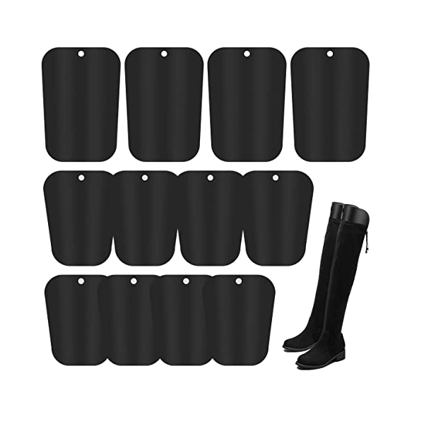 AHIER 12 Sheets Boot Shapers- 3 Size 12-14-16inch Boot Form Inserts- Black Tall Boot Shaper Inserts Support for Women and Men