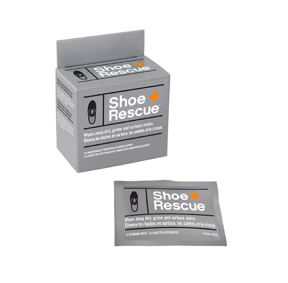 ShoeRescue All Natural Shoe Cleaner Wipes for Leather & Suede Shoes & Boots