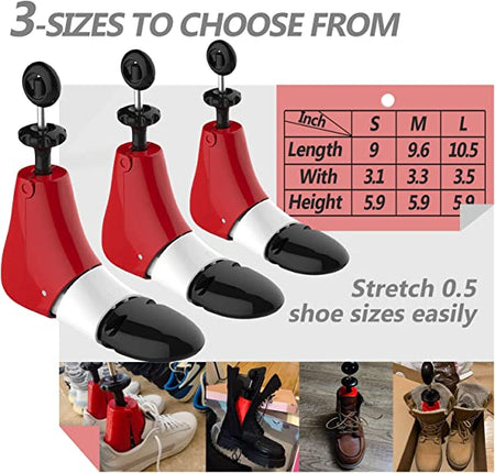 Boot Stretchers for Cowboy Boots | 4-Way Adjustable Shoe Stretcher for Wide Feet