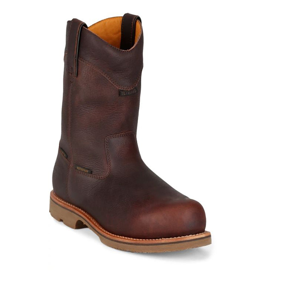 Chippewa Back Men's Footwear Pull-On Serious Plus 10" Waterproof Nano Comp Toe Met Guard Puncture Resisting Color Briar Oiled (#72331)