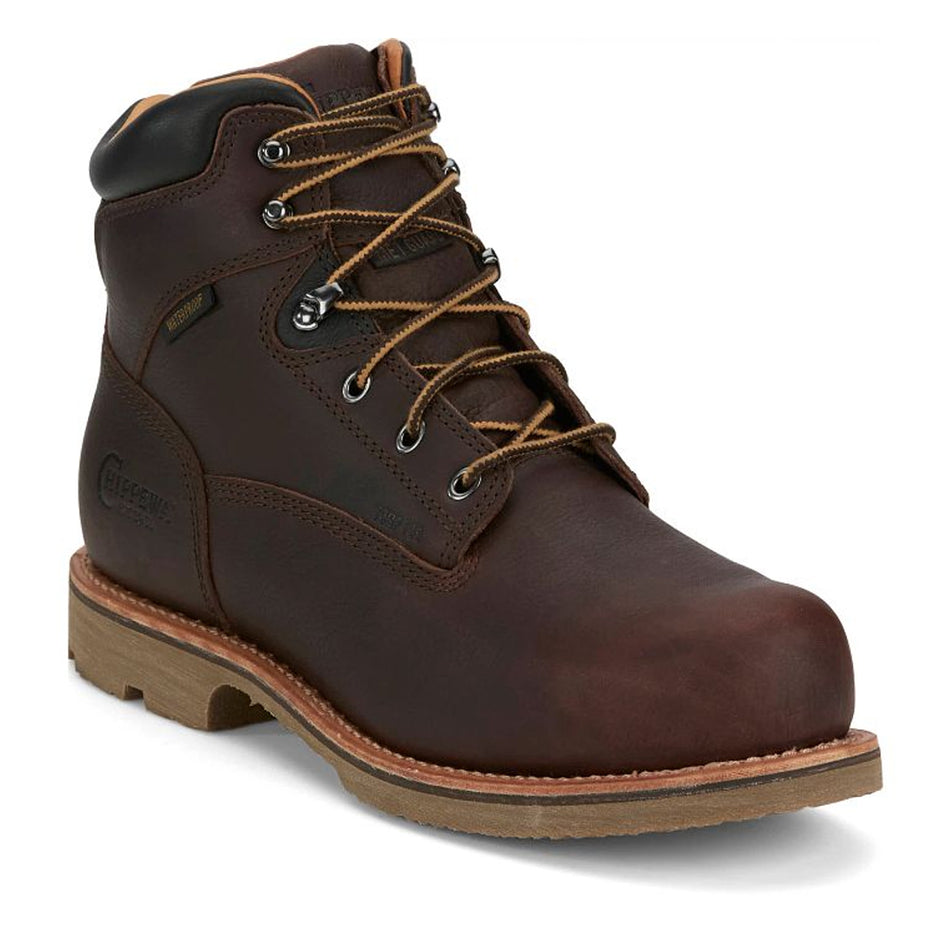 Chippewa Men's Footwear 6" Lace Up Serious Plus 6" Waterproof Comp Toe Met Guard Punctyre Resisting Color BRiar Olled (#72301)