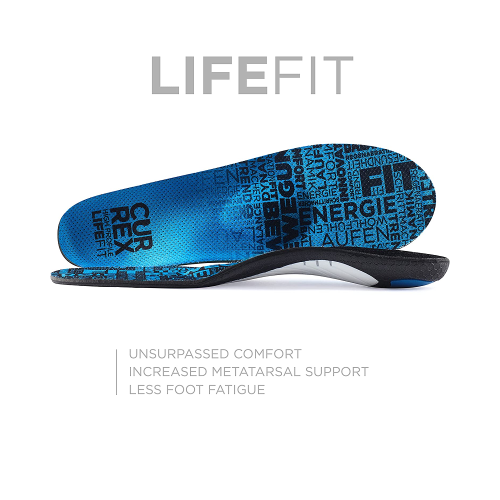 Currex LifeFit Insole | Men Women & Youth Dynamic Support Insole | Feet & Joint Relief