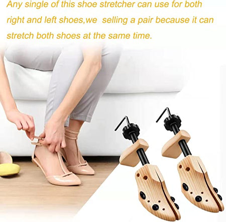 Demarzily 2 Way Wood Shoe Stretcher | Large Size Shoe Stretchers