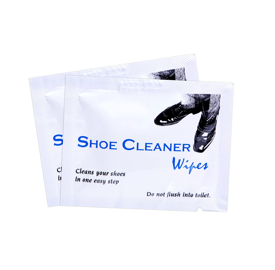 Diamond Wipes Pre-Moistened Shoe Shine Wipes Streak-Free Shoe Cleaner Pack of 50 Individually