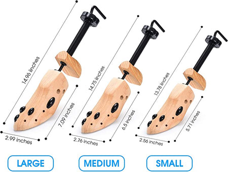 ESKYSHOP Two Way Professional Wooden Shoes Stretcher for Men or Women Shoes