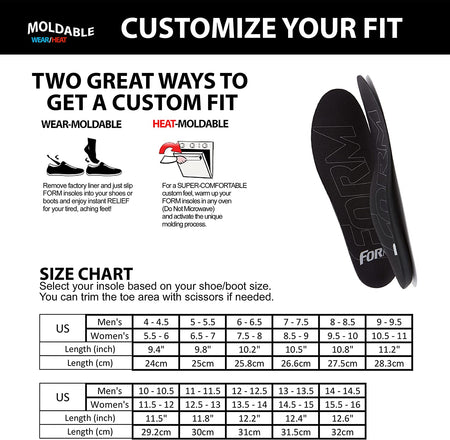 FORM Premium Insoles Ultra-Thin | Black