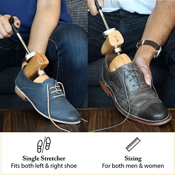 FootFitter Premium Professional 2-Way Shoe Stretcher Stretches Length & Width