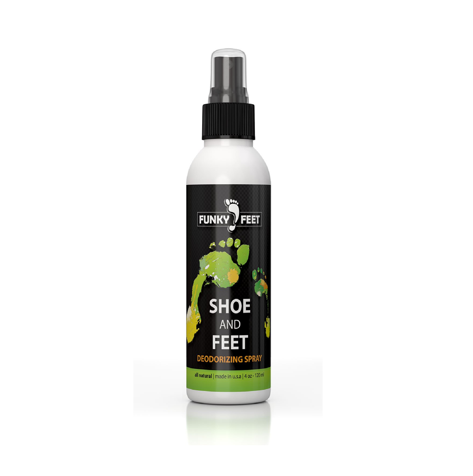 Funky Feet Foot Odor Spray  Shoe Spray Deodorizer & Odor Eliminator | 4oz