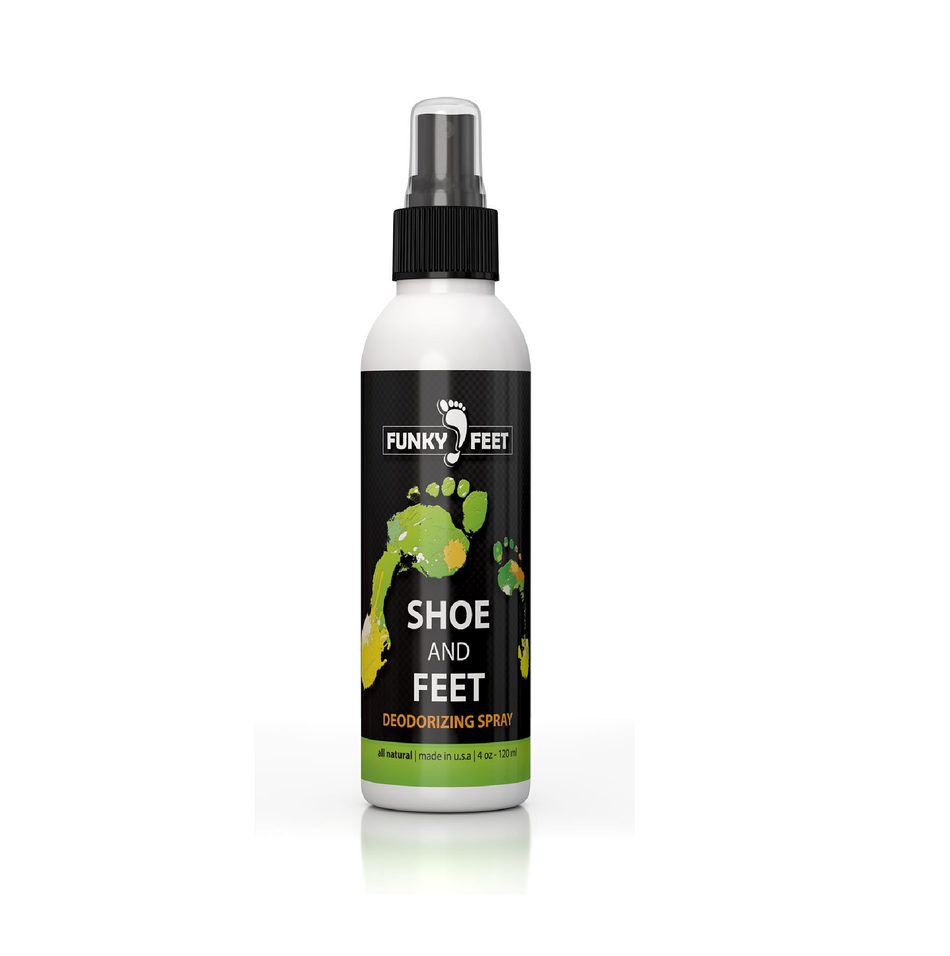 Funky Feet Foot Odor Spray - Shoe Spray Deodorizer & Odor Eliminator | 4oz
