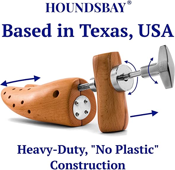 HOUNDSBAY Bulldog Premium Professional 2-way Wooden Shoe Stretcher